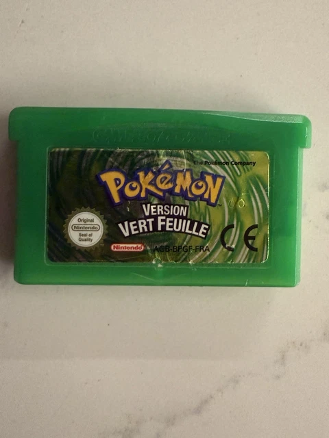 Game Boy Jeux GBC Pokemon Vert Version Boîte Art Cartouche Plateau