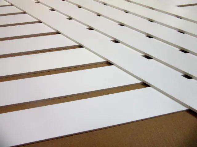 PVC Hartschaumplatten 6mm Streifen ca 2kg Reste Weiß Kunststoff Platten 800x97mm