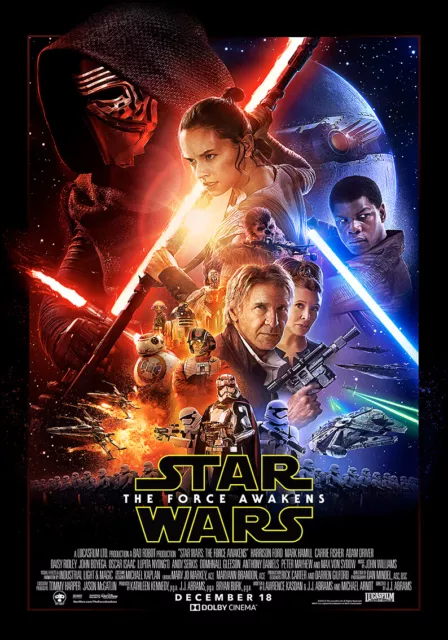 STAR WARS - Le Réveil de la Force (2015) Movie Affiche de cinéma Poster #263