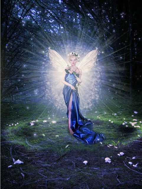 5D DIY Full Round Drill Diamond Painting Fairy Kit Home Art Craft Cross Stitch
