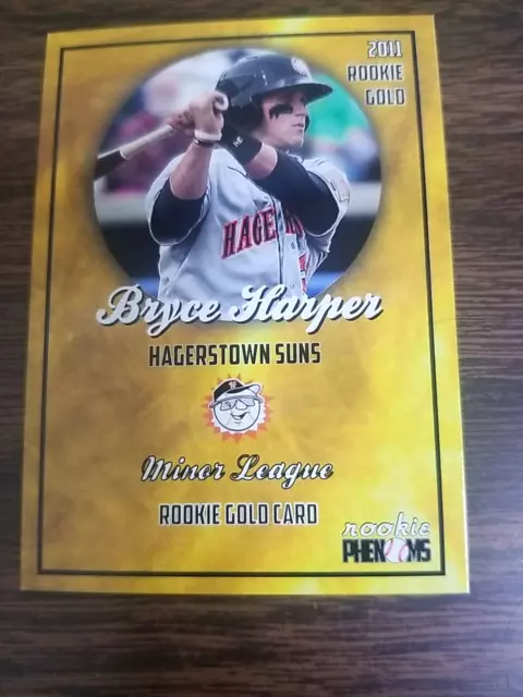CARTE OR BRYCE Harper 2011 Rookie Phenoms Hagerstown Suns/Phillies EUR ...