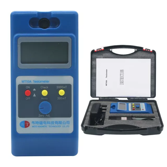 High Quality WT10A Fluxmeter Gauss Meter Surface Magnetic Field Tester