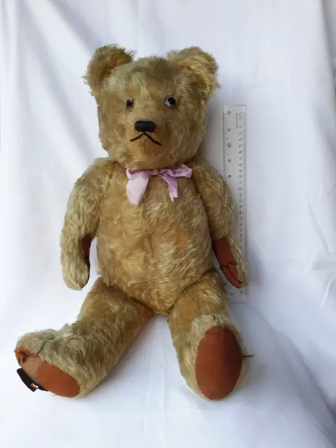 Antique Vintage 24 inch Old Mohair Teddy Bear NO 8