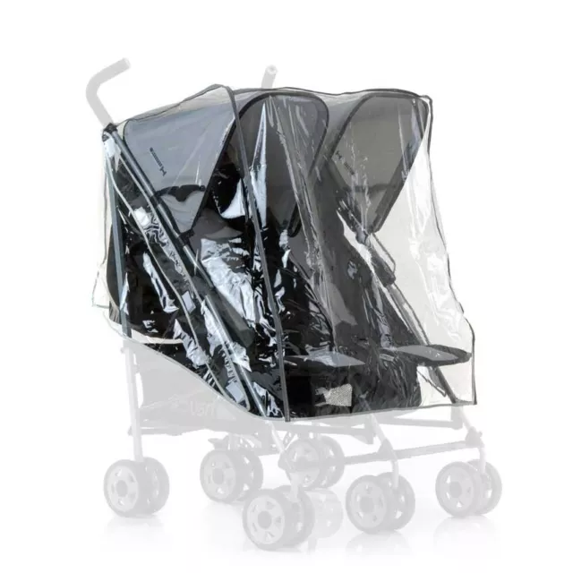 New HAUCK Genuine Raincover for Side to Side Double Duo Twin  Pushchair  Pram
