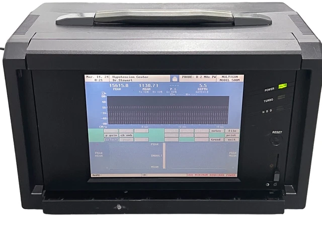 Multigon Tcd Machine MULTIGON NEUROVISION MODEL 500M Portable Transcranial Doppler System £ ...