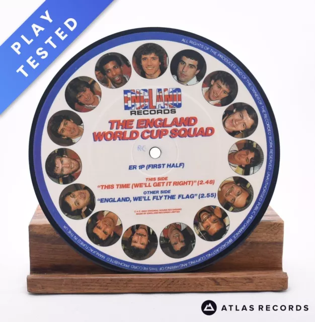 The England World Cup Squad - This Time - Picture Disc 7" Vinyl Record - Plain