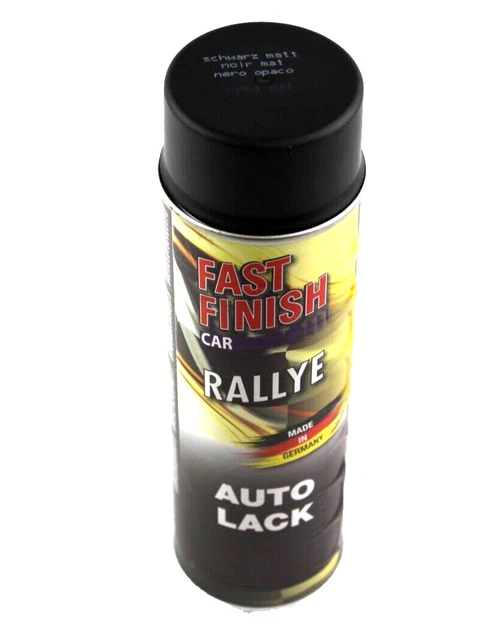 Fast Finish Car Rallye Autolack Lack Autolack Schwarz Matt Spraydose