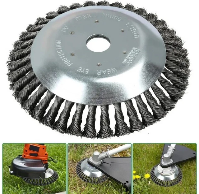 Unkrautbürste Hochwertiger Für Stihl 25,4x200mm Silber Motorsense Freischneider
