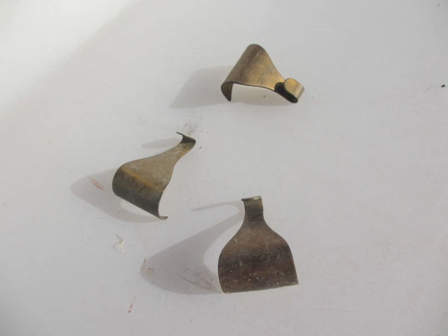 Vintage Brass Picture Rail Hook Moulding Hanging Antique Hooks Hangers Old x3 5