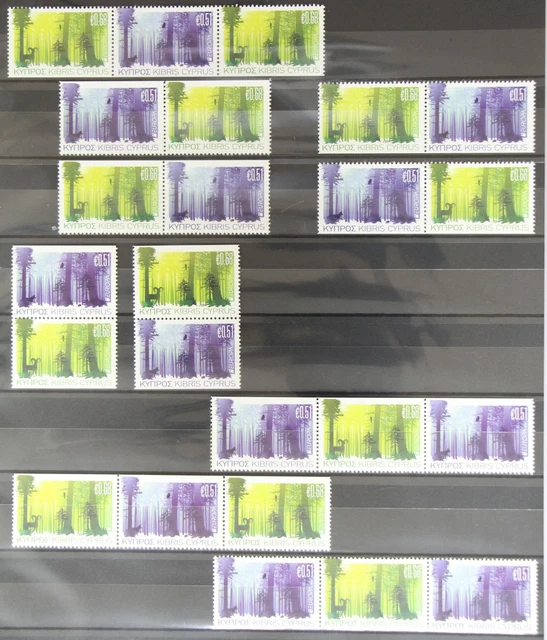 Zypern 1208 und 1209 D postfrisch Zusammendrucke aus M-Heft / CEPT #GG584