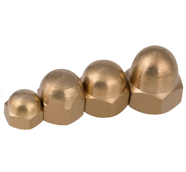 Dome Nuts M3~ M20 Cap Nuts Brass Nuts Corrosion Resistant Cap Nuts Brass Hex Nut