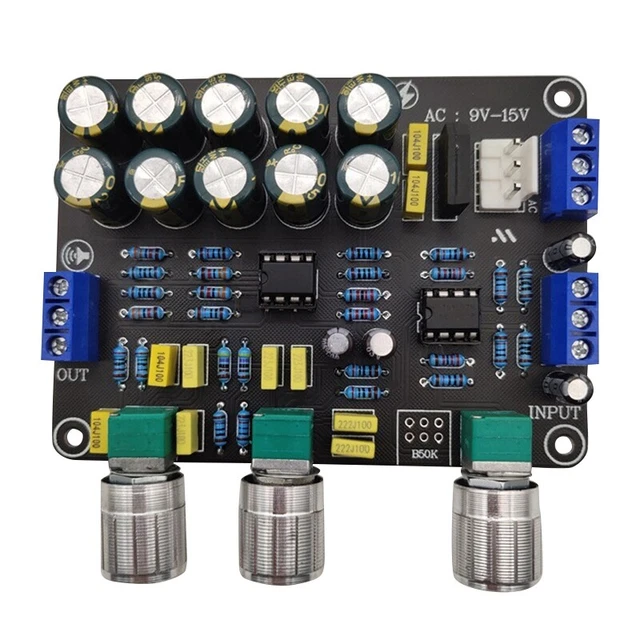 Module Réglage Tonalité DollaTek 12V XR1075 BBE - Contrôle Volume Aigus Graves 2 Canaux