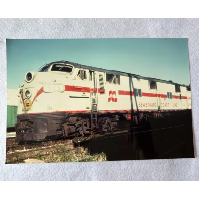 Vintage Railroad Photograph Seaboard Coast Line 565 Train Car