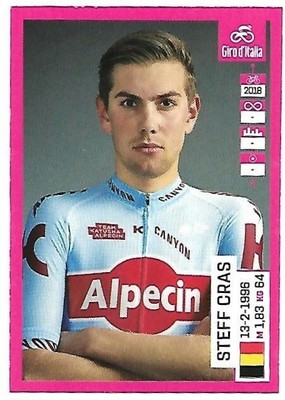 Figurina Ciclismo Panini 102 GIRO D'ITALIA n.325 Steff Cras Alpecin 