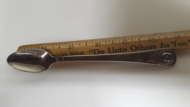 Vtg Gerber/Oneida Infant Spoon, Mary McClellan Hospital Engraved Stainless Steel