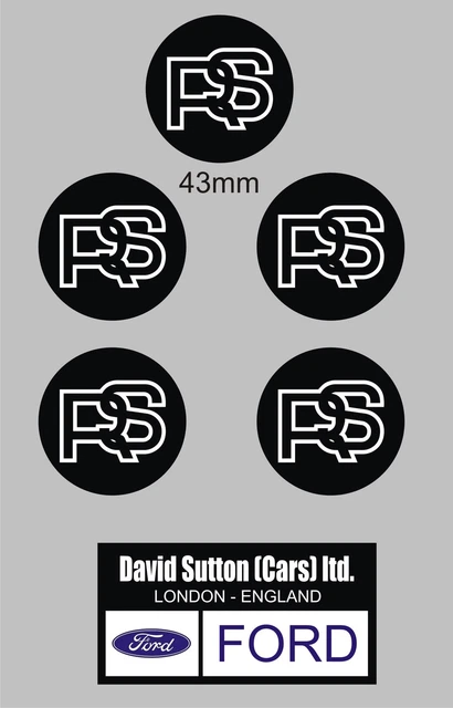 Autocollant Sticker 'FORD ESCORT' Mk5/mk6 RS Tuning - Style Down-out - NEUF Italie