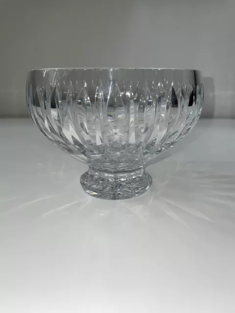 Marquis By Waterford Sheridan Collection 5" Crystal Footed Pedestal Serving Bowl