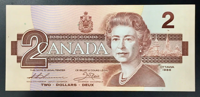 [476164]  Canada 2 dollars 1986 AUNC
