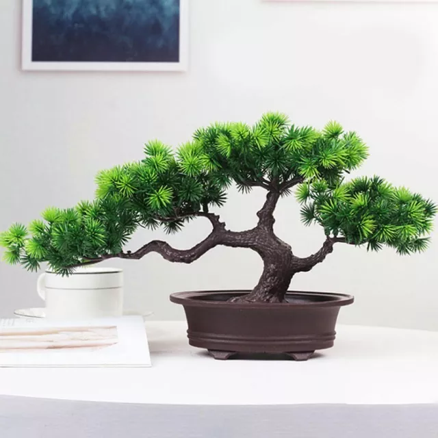 Artificial Bonsai Tree Fake Plant Decoration For Desktop Display Pine Tree