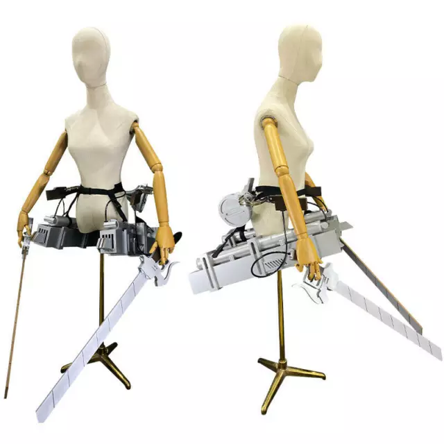 Anime Attack on Titan 3D Maneuver Gear Cosplay Prop Set Blade Wearable Halloween