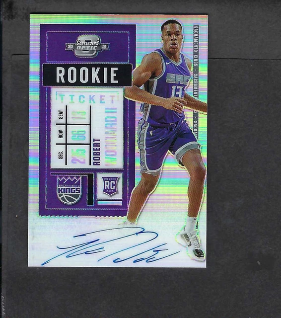 2020-21 Panini Contenders Optic Robert Woodard Rookie Ticket Silver Prizm Auto
