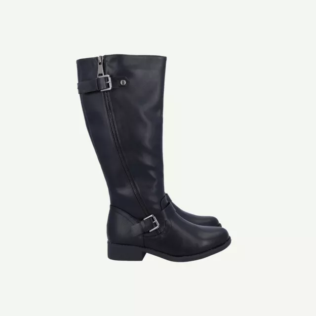 Roberto Vianni Womens Black Synthetic Low Knee high Boots Size EU 36 UK 3