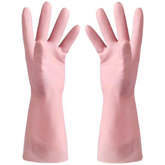 1 Paio Guanti da Cucina Impermeabili Rosa Guanti Casa Lavastoviglie