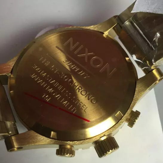 Nixon 51-30 Chrono A083-502 All Gold Tone 51mm Men's Watch A083502 3