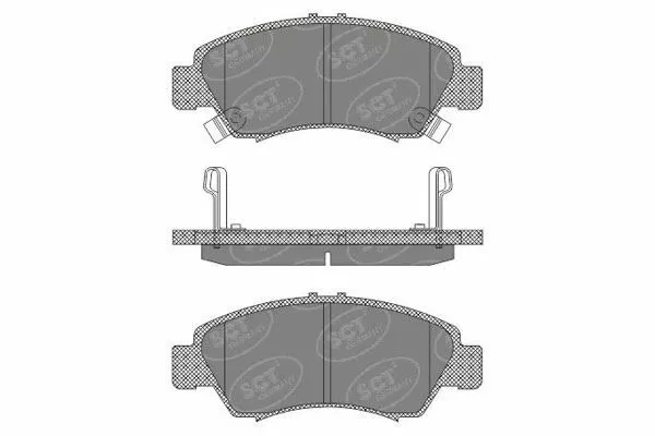 SCT Germany Front Brake Pads Set Fits Honda Civic IV / Honda Jazz II/III