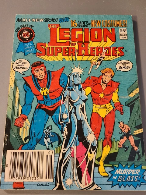 Best Of Dc Blue Ribbon Digest #24, Legion Of Superheroes 1982 Very Good Conditio
