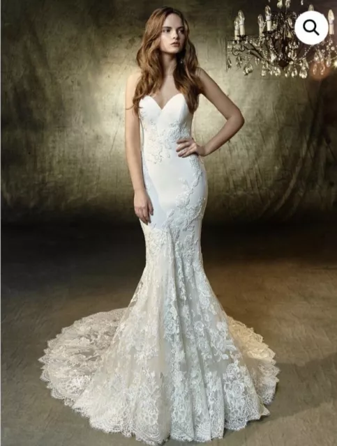 WEDDING DRESS SIZE 12 14 used 51.00 PicClick UK