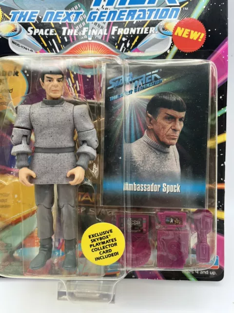 STAR TREK TNG Playmates Ambassador SPOCK Romulan Action Figure Skybox ...