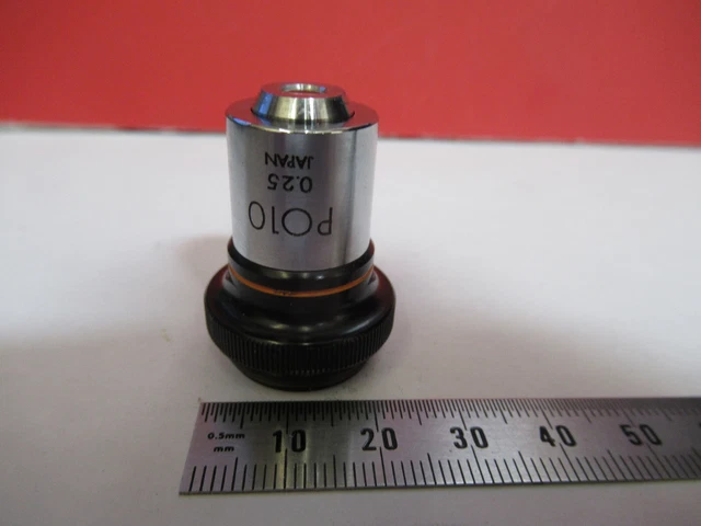 Olympus Japan Pol Objective Po10 Microscope Part Optics As Pictured #G4-A-121