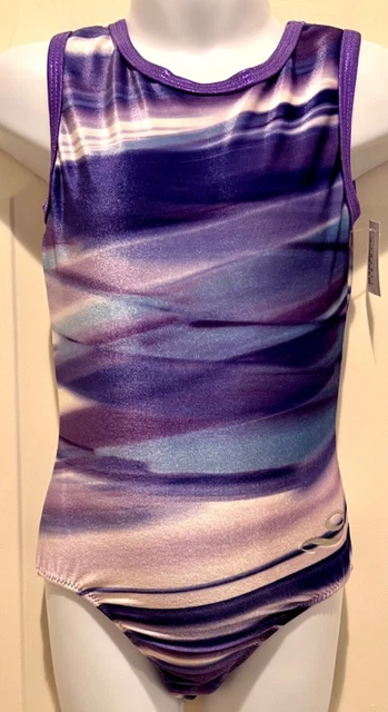 DREAMLIGHT GK SOLAR STRIPES CHILD SMALL VELVET PRINT GYMNAST DANCE LEOTARD Sz CS DREAMLIGHT GK SOLAR STRIPES CHILD SMALL VELVET PRINT GYMNAST DANCE LEOTARD Sz CS