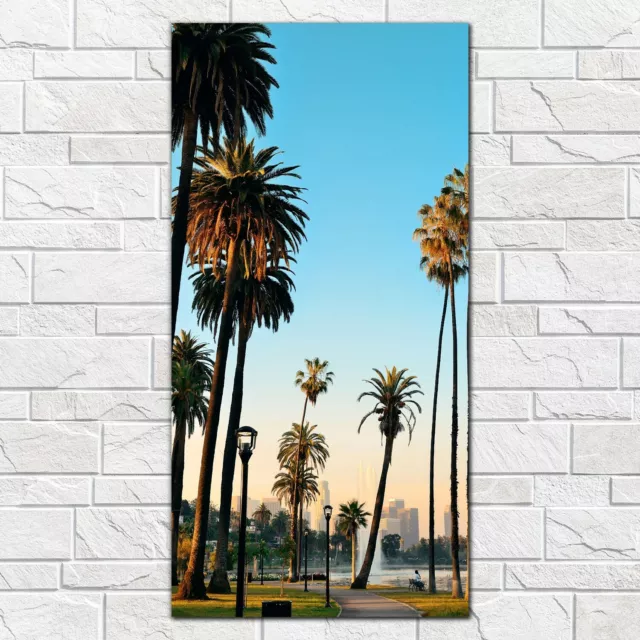 Los Angeles downtown urban city Landscape Glass Print 50x100 Photo Picture