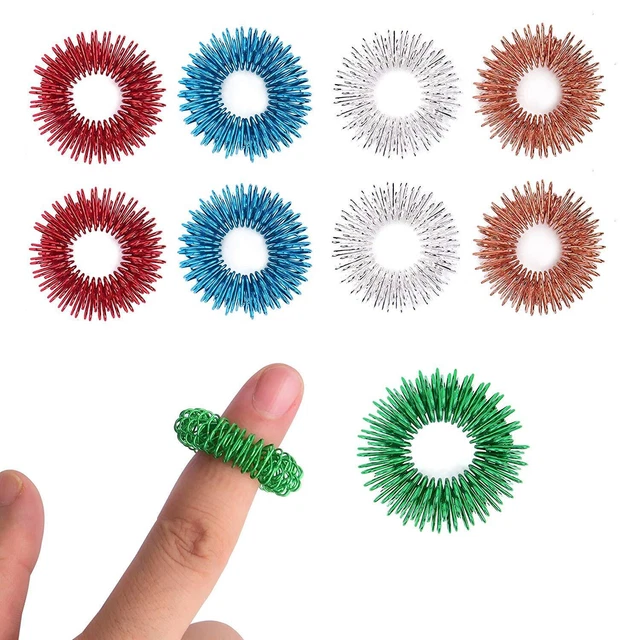 Juego de anillos para dedos Akupressur Sujok (paquete de 10) mano fría