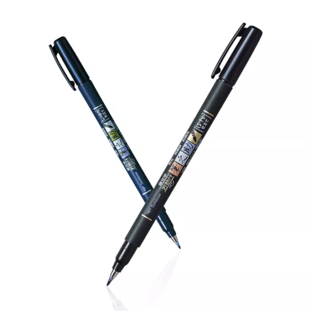 Tombow Fudenosuke Colour Brush Pen All Colours & Multi Packs Available