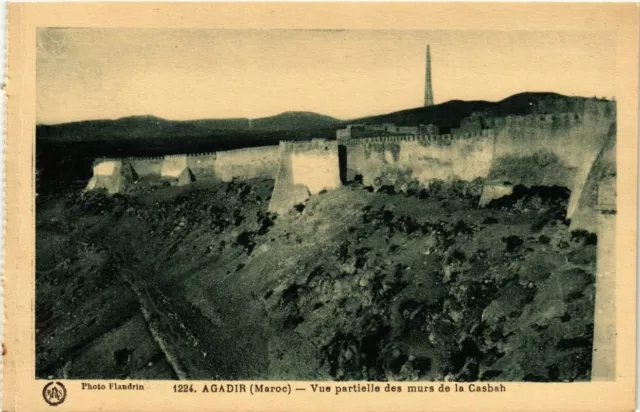 CPA AK MAROC AGADIR - Vue partielle des murs de la Casbah (281119)