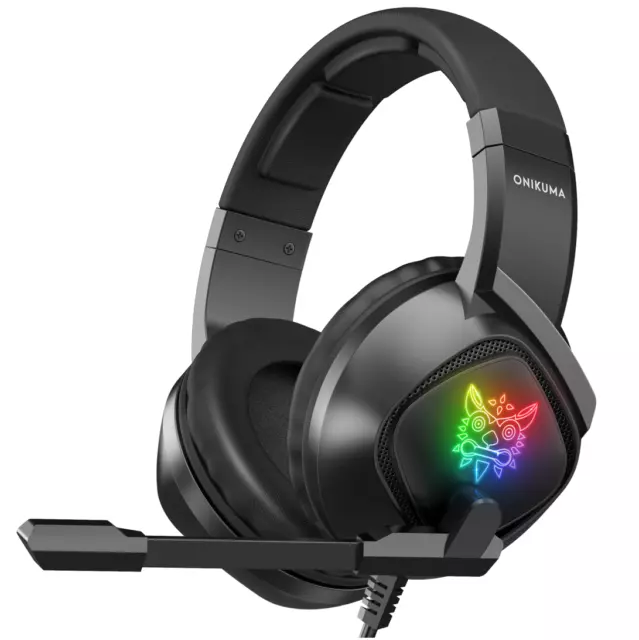 ONIKUMA K19 Bass LED Gaming Headset w/ Microphone for PS4 New Xbox One PC Switch