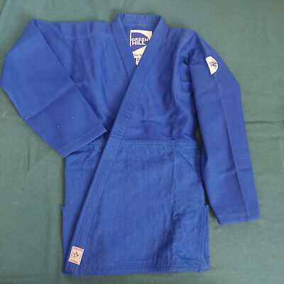 GREEN HILL JUDOGI Semi Competition Advanced 630g/m2 Judo GI Kimono Bianco Blu 