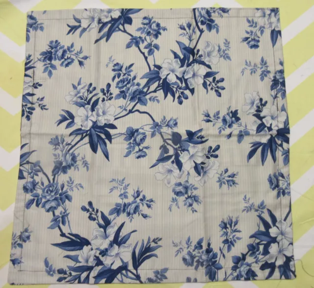 NEW Tommy Hilfiger CREST COLLECTION FLORAL Set of 2 Custom Made Pillow Shams 14"