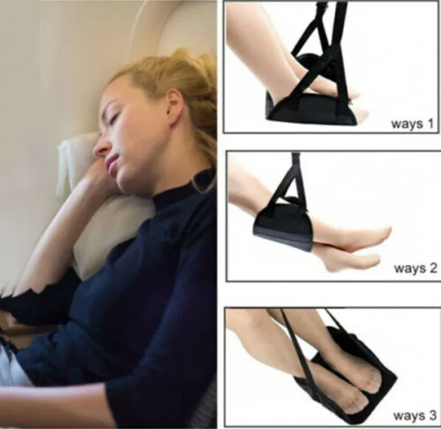 Hanger Travel Airplane Footrest Hammock Made with Premium Memory Foam Foot ’