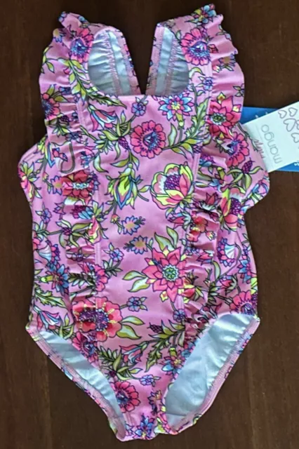 New Baby Girls Bathers - Pink Floral - Size 0 - BNWT