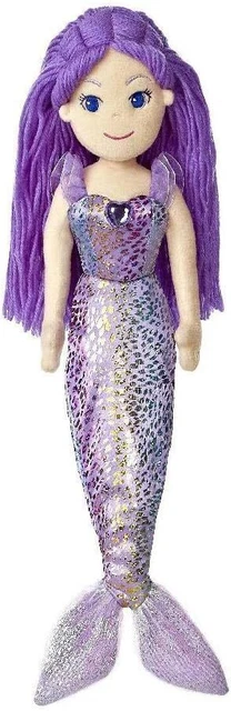 AURORA LICENSED PLUSH - Sea Sprites Rag Doll Mermaid Daphne 18