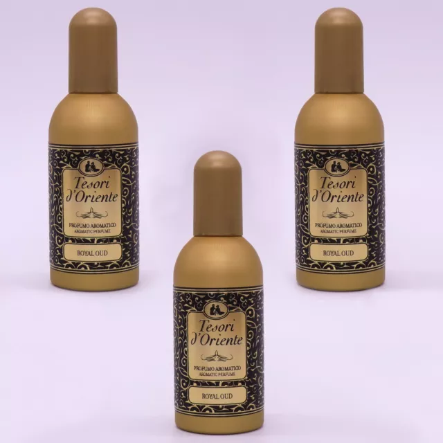 3 pz Profumo aromatico spray Tesori d'Oriente Royal Oud dello Yemen ambra 100 ml