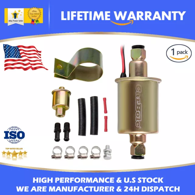 12V Electric Fuel Pump Gas Diesel High Pressure Trucks Universal E8012S 5-9 PSI