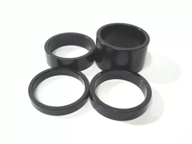 gobike88 KREX black alloy spacer, for 1" headset, 4 in 1 sets 20/10/7/5mm, 300