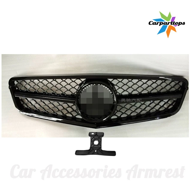 Griglia Radiatore Anteriore Nero Lucido Stile GT Per Mercedes Classe C W204 C204 S204 2007-2014 - In Plastica ABS