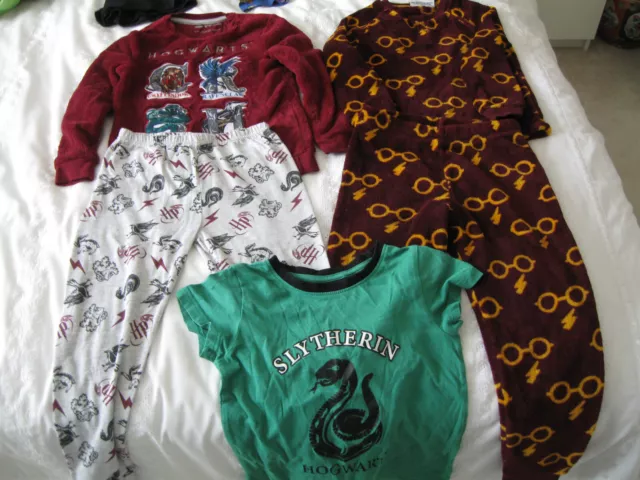 Harry Potter 2 x set pigiami e 1 maglietta 5-6 e 6-7 anni leggere descrizione