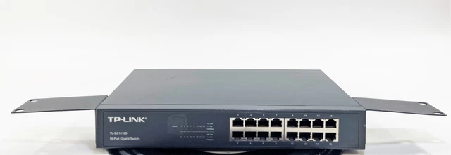TP-LINK TL-SG1016D 16-PORT Ethernet Network Gigabit Switch with Rack ...